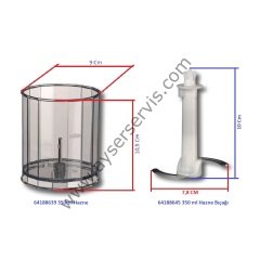 Braun MQ1 Doğrayıcı 350ml Hazne Bıçağı AS00005402
