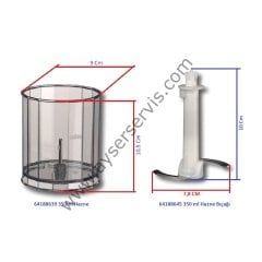 Braun MQ1 Chopper 350ml Bowl Blade BR64188645