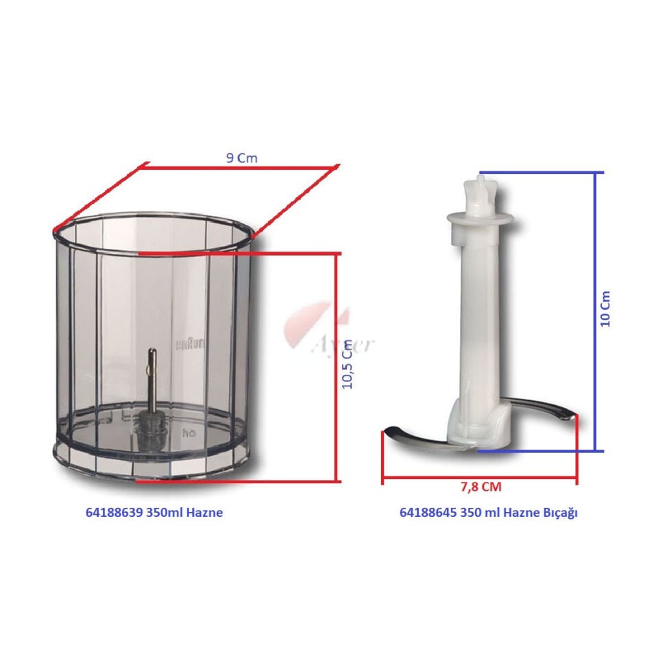 Braun MQ1 Doğrayıcı 350ml Hazne Bıçağı