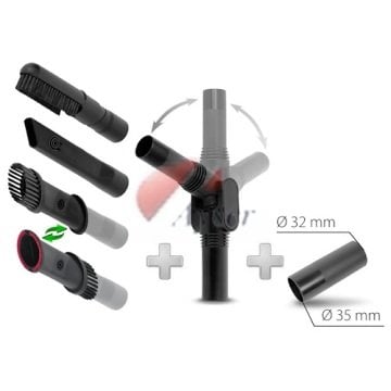 Rowenta Silence Force, Extreme, X'trem Fırça Seti ZR903401