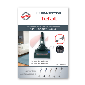 Rowenta RH9059, RH9081 Air Force 360 Turbo Fırça ZR903201
