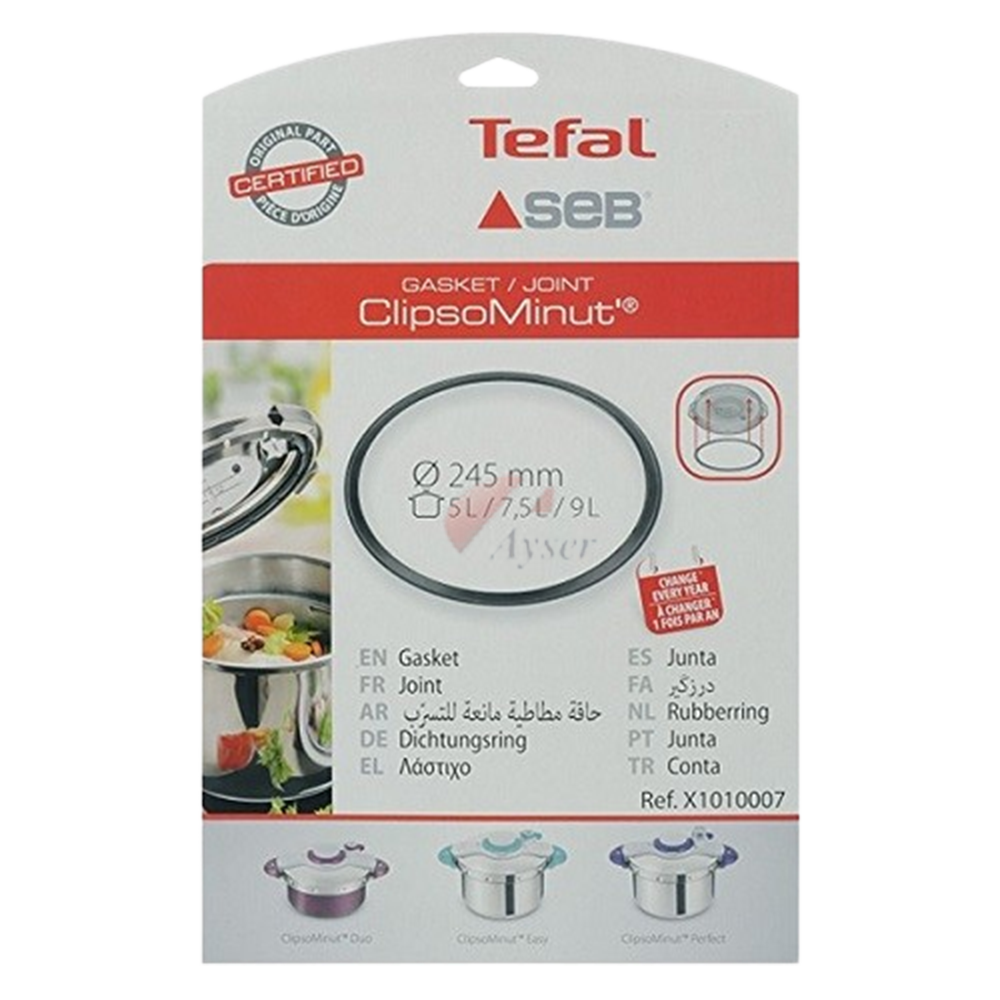 Tefal ClipsoMinut 5L, 7.5L, 9L Lastik X1010007