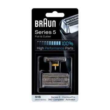 Braun 51S Activator, WaterFlex Foil Blade Set, Silver