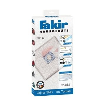 Fakir Emotion 2200, Emotion 2400, A160, A200, A230, Redvac, Tip G Sms Toz Torbası