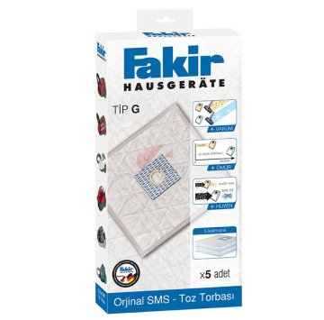 Fakir Emotion 2200, Emotion 2400, A160, A200, A230, Redvac, Tip G Sms Toz Torbası