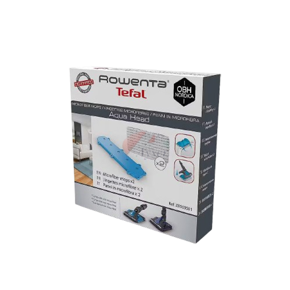 Tefal TY99 Xforce Flex Aqua Başlık Micro Fiber Mop Bezleri ZR009501